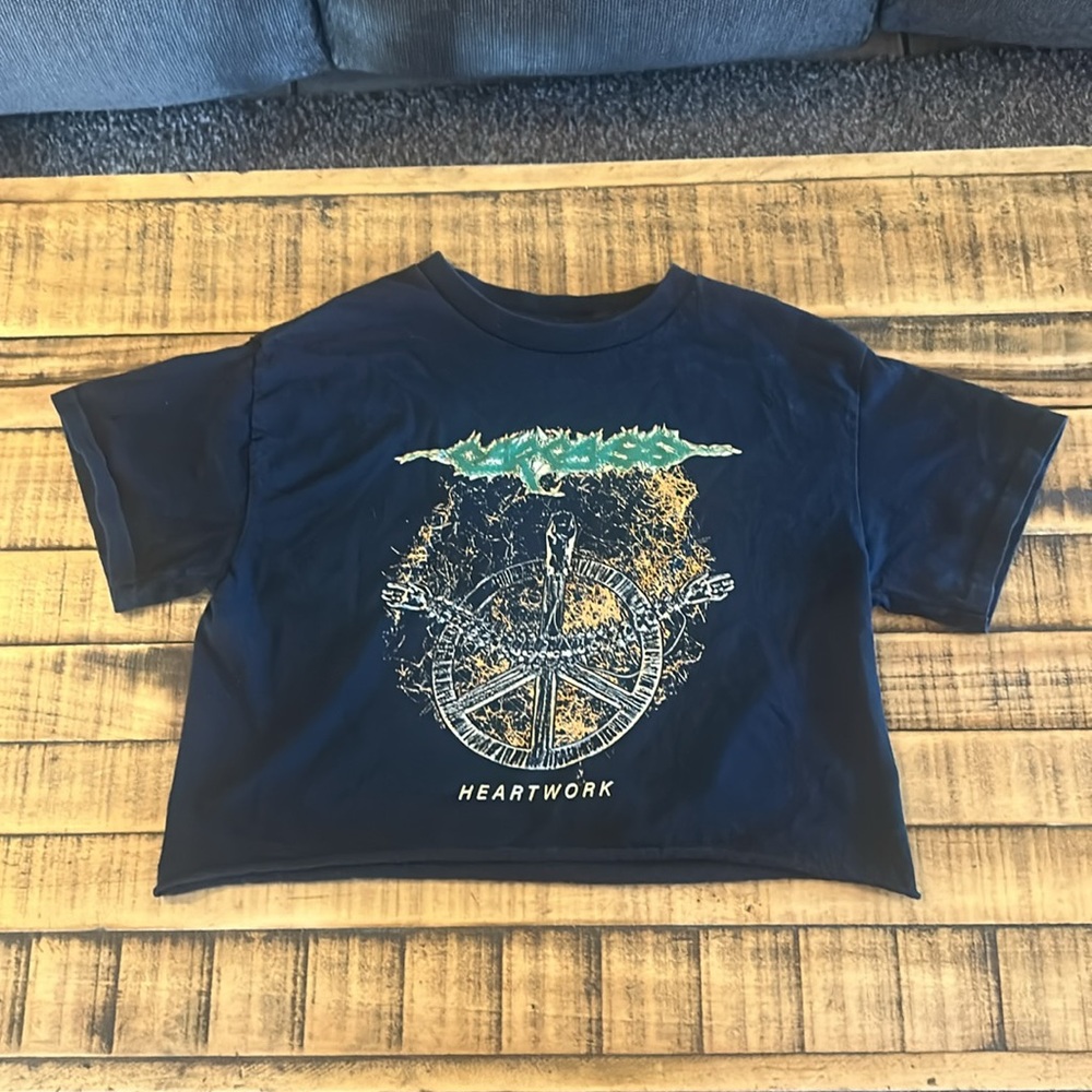 Carcass Heartwork Crop Top